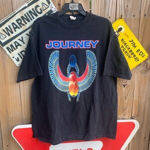 Journey "Don't Stop Believin'" Eclipse Tour 2012 black cotton concert tee XL